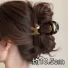 Novo Estilo de Presilha de Cabelo 2026 com Toque de Luxo, Piranha Floral Simples, Presilha de Garra Grande de Acrílico para Cabelos Grossos