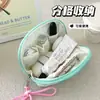Bolsa de Viaje Portátil Multifuncional, Neceser Simple de Color Caramelo, Mini Bolsa de Almacenamiento para Ropa Interior, Estuche de Lápices Labiales con Compartimentos