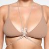 Corrente de peito europeia e americana sexy exagerada com strass estilo balada sexy corrente de corpo de biquíni incrustada de diamante corrente de corpo feminina