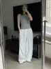 Nova Coleção de Primavera Estilo Coreano Simples Amigável à Pele Colete Emagrecedor Estilo Básico Top Básico sem Mangas Nadador para Mulheres