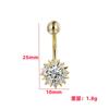 AliExpress EABY comercio electrónico transfronterizo joyería para piercing corporal anillo de ombligo flor diamante clavo de ombligo nicho hebilla de ombligo