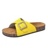 Sandálias Birkenstock de Solado Grosso para Uso Externo Feminino Verão 2024 Novas Chinelos Casuais Retro com Fivela de Cinto Abertos