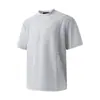 Camiseta de Manga Corta Desestructurada con Remaches Estilo Retro Americano de Moda para Hombre, Nuevo Top Holgado de Peso Pesado de Longitud Media para Verano