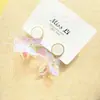 Oferta Especial Aguja de Plata Esterlina 925 Chapado en Oro Real Borla Geométrica Nuevo Diseño Pendientes de Moda Simples de Alta Calidad para Mujer