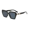 Novos Óculos de Sol Femininos Oversized Tendência Moda Masculina Mesmo Estilo Óculos Quadrados Tendência Viagem Casual 6185