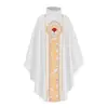 [En Stock] Túnica Impresa de Sacerdote Medieval Disfraz de Cosplay Holgado de Monje de Oración para Halloween