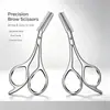 Pinzas de Acero Inoxidable Tijeras para Cejas con Peine Recortador de Cejas con Peine Principiante Portátil Herramienta Tijeras Pequeñas de Belleza para Recortar Cejas