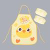 Delantal de dibujos animados para niños Impermeable Bolsillo para saliva Bata de pintura para bebé Set de babero sin mangas para bebé