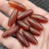 Cuentas de palinx de ágata roja envueltas en pulpa cuentas sueltas de jade calcedonia roja agujero grande lezi lulutong pulsera collar joyería cuentas