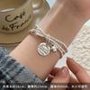 Pulsera redonda de marca nueva 2023 para mujer, nicho apilado exquisito, pulsera de novias, lujo ligero, pulsera de alta gama