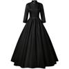 [Em Estoque] Novo Vestido Feminino Era Vitoriana Gótica para Comércio Transfronteiriço, Vestido de Baile de Máscaras da Rainha