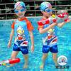 Traje de baño infantil para niño de manga corta de dos piezas 2026 Nuevo estilo Bebé niño Dibujos animados Popular Secado rápido Traje de baño Moderno