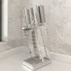 Soporte para Cuchillos de Cocina de Acero Inoxidable 304, Estante para Cuchillos, Estante de Almacenamiento, Encimera Doméstica con Drenaje, Soporte para Cuchillos, Portavelas