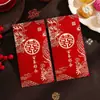 Nuevos sobres rojos de boda 2026, de alta gama, adecuados para regalos de boda, cinco mil yuanes, con la palabra "feliz" para celebraciones de boda