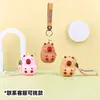 Bolsa de armazenamento de fone de ouvido de silicone de desenho animado Stitch pingente chaveiro porta-moedas infantil chaveiro personalização
