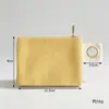 Cartera de monedas de gran capacidad Amazon hecha a mano DIY bolsa de lona 100% algodón color sólido cremallera engrosada bolsa de almacenamiento bolsa de mezclilla