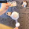 Baimao Original Llavero Colgante Mascota Linda Capibara Panda Juguete de Peluche Muñeca Llavero para Mochila