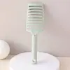 Peine Hueco para Peluquería para Mujeres, Peine Esponjoso de Punta Alta, Peine con Mango Largo y Cojín Masajeador