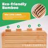 Nueva tabla de cortar de bambú adecuada para el hogar con base de almacenamiento, tabla de pizza, clasificación de alimentos cocidos de frutas, tabla de cortar pan de doble cara