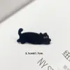 Insignia de Pin Metálico Linda Estilo Japonés de Nicho, Broche Creativo y Único de Gato Negro, Accesorio Versátil para Bolsa Regalo