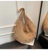 Bolso Tejido con Cuentas Estilo Perezoso Transfronterizo para Mujer 2025 Nuevo Bolso de Hombro Lindo Bolso Tote de Mano de Gran Capacidad