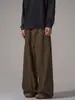Pantalones Cargo de Pierna Ancha de Diseño Vintage Retro Americano para Hombre, Nuevos Pantalones de Caída Rectos Holgados Desgastados Modernos