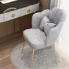 Silla de Comedor de Lujo Ligero, Taburete para el Hogar, Silla de Manicura para Dormitorio, Silla de Maquillaje con Respaldo, Silla de Escritorio, Silla Pétalo, Elegante y Hermosa