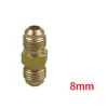 Tubería de cobre para aire acondicionado, junta a tope de extensión, junta doble, conector intermedio, junta a tope sin soldadura, tuerca de cobre de 6-19 MM