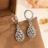 Pendientes de Aro Pequeños de Gota de Agua con Microincrustaciones de Circonita de Moda de Alta Gama de Dongdaemun, Coreanos, Elegantes, Pendientes de Celebridad de Internet 2026 para Mujer