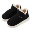 Pantuflas de Algodón para Hombre y Mujer Talón de Bolsa Forradas de Felpa Suela Gruesa Mao Mao Yuezi Hogar Interior Invierno Zapatos de Algodón Calzado Exterior Zapatillas de Algodón de Caña Alta