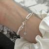 Pulseira de Pérola Doce e Fresca de Camada Dupla para Mulheres, Estilo Retrô Francês, Pulseira para o Dia a Dia, Design de Nicho, Colar de Joias da Moda