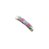 S999 Plata Pura Flor de Pegamento Retro Codo Pulsera Media Cuerda Trenzada para Mano Pulsera Collar Accesorios DIY Hechos a Mano