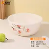 Conjunto de Louça Melamina Colorido com Cinco Peças Tigelas e Pratos Estilo Nórdico Bandeja de Ângulo Reto Tigelas e Hashis Doméstico Venda por Atacado