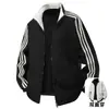 Chaqueta Rayada Reversible con Cuello Mao para Hombre, Nuevo Estilo Primavera y Otoño 2026, Chaqueta de Béisbol para Jóvenes