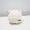 Gorro para Bebé Otoño e Invierno Lindo Beret de Lana con Orejas de Gato Estilo Coreano Versátil Gorro Tejido para Niños y Niñas Bebé Moderno