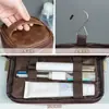 Bolsa de Cosméticos Grande Capacidade Masculina Transfronteiriça Europeia e Americana, Bolsa Portátil de Armazenamento para Artigos de Higiene Pessoal de Viagem com Compartimentos