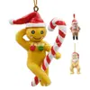 Producto Nuevo Transfronterizo Colgante Divertido Novedad 3D de Papá Noel Colgante de Decoración Navideña de Papá Noel