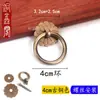 Anel Redondo para Gaveta de Cobre Puro Alça de Cobre Estilo Chinês Retrô Puxador de Porta de Armário Puxador de Gaveta de Armário Anel de Puxar Alça Totalmente de Cobre Antiga