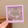 Pulsera Exquisita de Dibujos Animados para Niños Pulsera de Perlas de Cristal para Niña Bebé Kuromi Pulsera para Mujer Set de Joyería