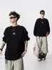 Sudadera Nueva de Otoño Estilo Americano Pesado Desestructurada Cuello Redondo para Hombre y Mujer Chaqueta Deportiva de Manga Larga Camisa Base Casual Holgada