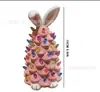Decorações de Árvore de Resina em Forma de Coelho para Halloween e Natal Ornamentos Brilhantes de Coelho para Primavera e Páscoa Ressurreição
