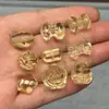 Purificación Corporal de Citrino Piezoeléctrico Cuentas Barril de Doble Punta Estrella Luna Cuentas Sueltas Accesorios Juguete Artesanal DIY Pulsera Collar Separador