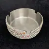 Nuevo cenicero creativo de acero inoxidable personalizado para el hogar, con diseño de diamante, anti-ceniza voladora, venta directa de fábrica de comercio exterior transfronterizo
