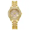 1 pieza - Nuevo Reloj de Moda para Mujer Simple de Aleación con Pedrería Reloj de Cuarzo para Dama Reloj de Pulsera Casual Reloj para Mujer