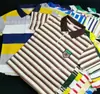Roupa Infantil Roupa de Verão Camisa Polo Masculina 2026 Nova Versátil Manga Curta Bebê Listrada Estilo Coreano Camiseta Infantil