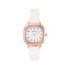 Reloj Cuadrado Pequeño, Gama Alta, Lujo Ligero, Nicho, Reloj Cuadrado Simple y de Moda para Mujer, Reloj de Cuarzo con Correa para Mujer con Temperamento