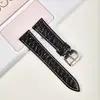 Correa de Reloj de Doble Cara de Imitación de Piel de Cocodrilo para Hombres y Mujeres Accesorios para Relojes Inteligentes 18/19/20/21/22/24mm