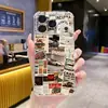 Artículo popular de comercio exterior: Funda de teléfono con póster de coche retro americano para iPhone 17, funda suave transparente anticolisión para Apple 16 Pro