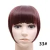 Peluca de Flequillo Multicolor Transfronteriza al por Mayor para Mujer, Postizo para la Parte Superior de la Cabeza, Flequillo Estilo Cómico, Flequillo Falso de Fibra Sintética Estilo Francés sin Costuras