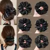 Xuxinha preta, estilosa e moderna, novo modelo 2026, elástico de cabelo extra grande para coques